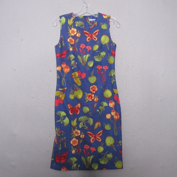 J. McLaughlin Dresses & Skirts - J McLaughlin Dress 0 Sheath Belinda‎ Greenhouse Floral Butterfly Career Timeless